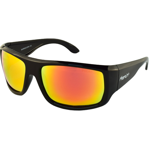 Mangrove Jacks Barracuda C3 Black / Red Revo Polarised Lenses