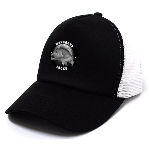 Trucker Cap Black/White Black Logo Osfa