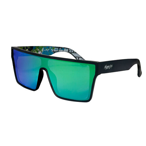 Mangrove Jacks What You Need C11 Matte Black / Green Revo Polarised Lenses