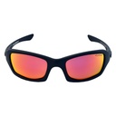 Mangrove Jacks Bar Crusher C3 Matte Black / Red Revo Polarised Lenses_17471