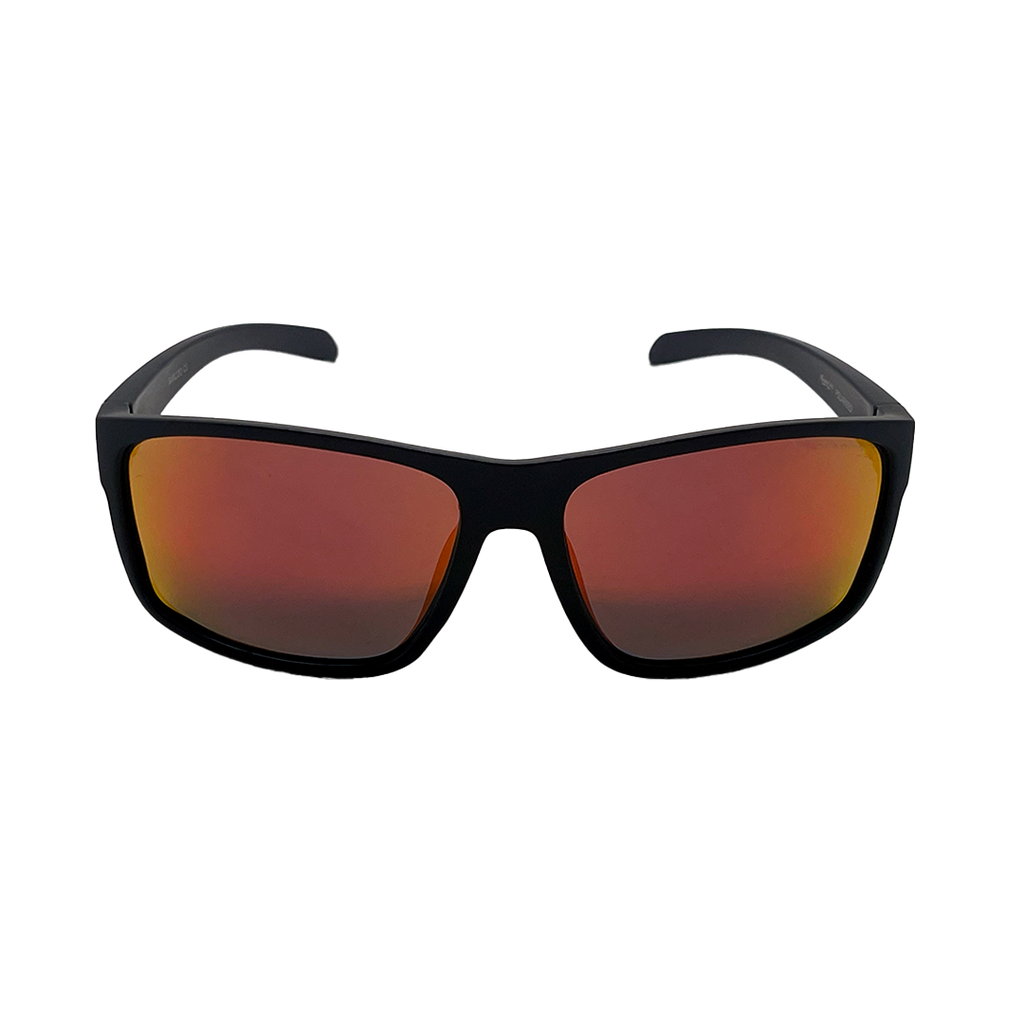 Mangrove Jacks - Mangrove Jacks Barcoo C3 Matte Black / Smoke w Red Revo Polarised Lenses