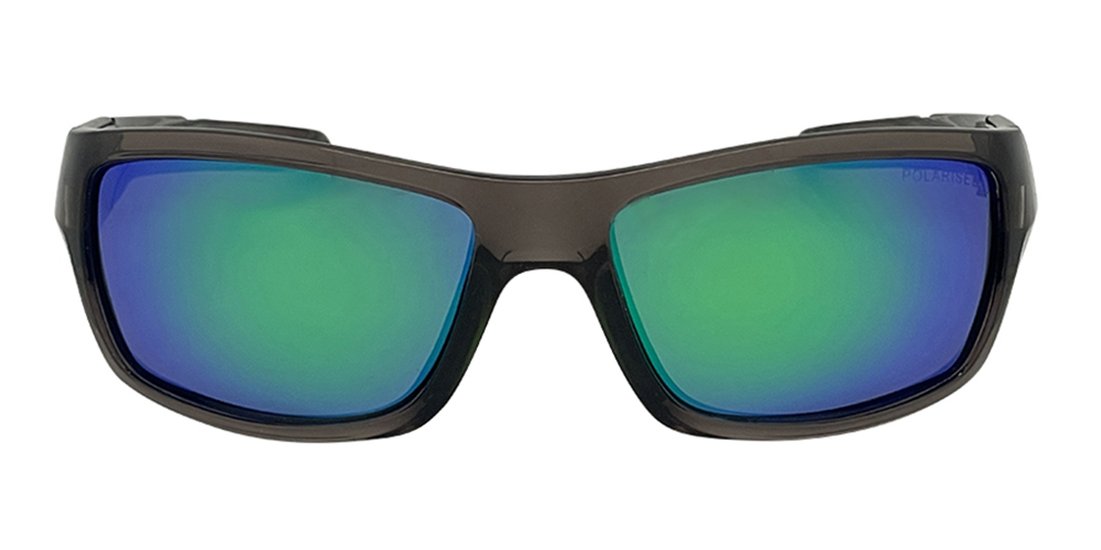 Mangrove Jacks Barrel C11 Crystal Smoke / Green Revo Polarised Lenses_17496
