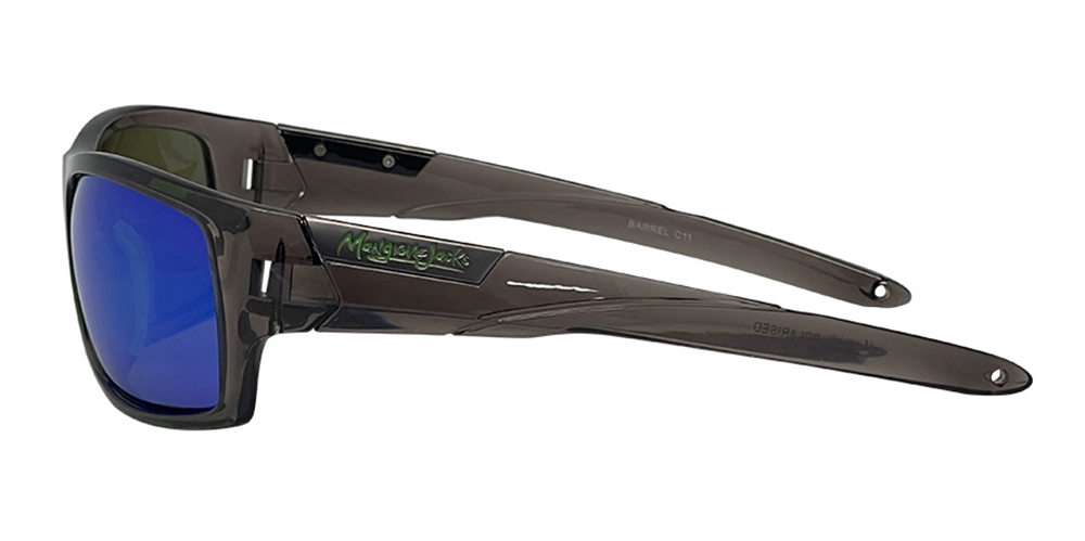 Mangrove Jacks - Mangrove Jacks Barrel C11 Crystal Smoke / Green Revo Polarised Lenses