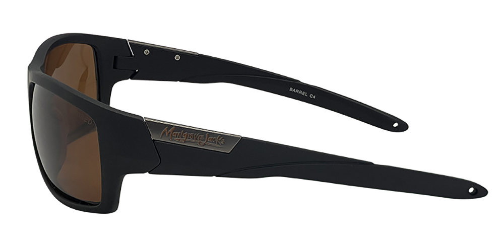 Mangrove Jacks Barrel C4 Matte Black / Brown Polarised Lenses_17506
