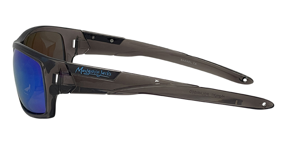 Mangrove Jacks Barrel C8 Crystal Smoke / Ice Blue Revo Polarised Lenses_17509