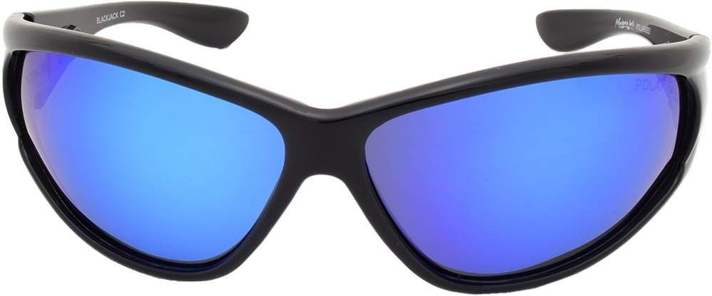 Mangrove Jacks - Mangrove Jacks Black Jack C2 Black / Blue Revo Polarised Lenses