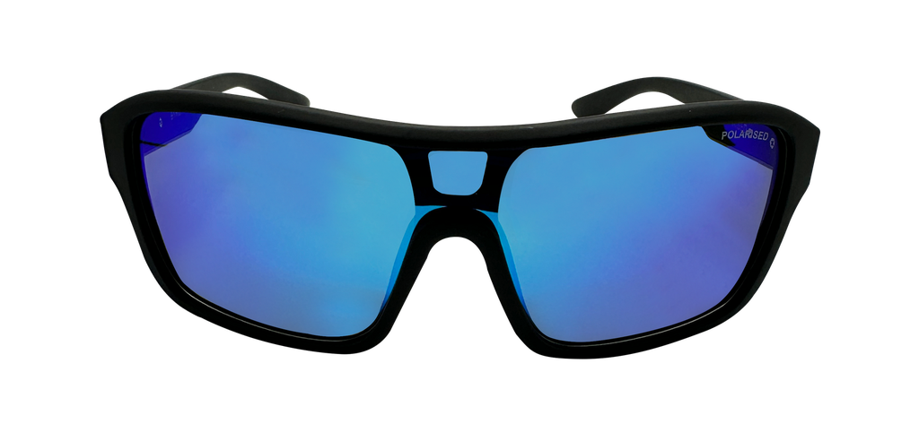 Mangrove Jacks Byron C2 Matte Black / Smoke With Ice Blue Revo Polarised Lenses_17548