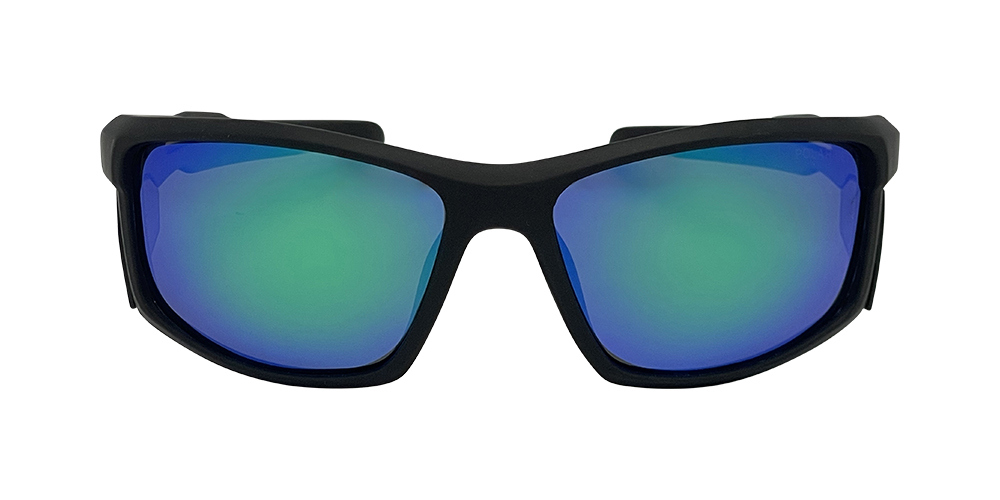 Mangrove Jacks - Mangrove Jacks Cadiz C11 Matte Black / Green Revo Polarised Lenses