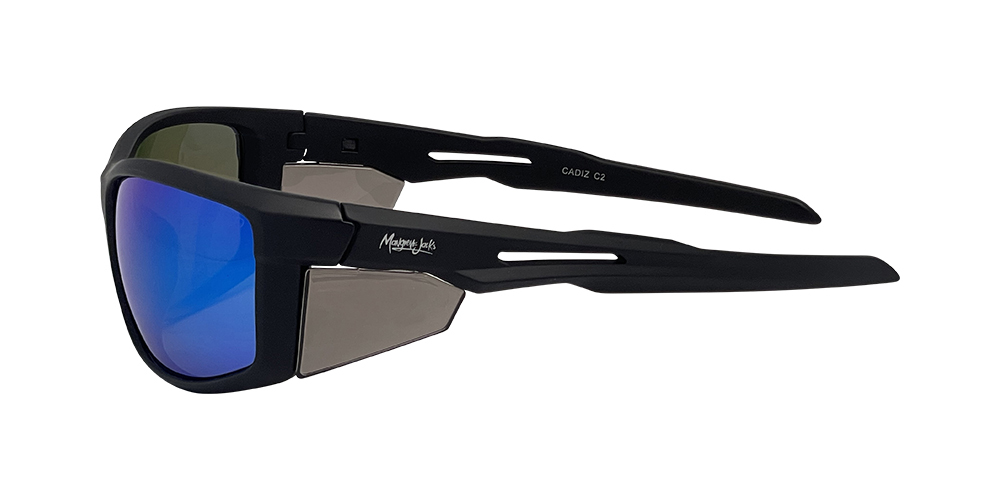 Mangrove Jacks - Mangrove Jacks Cadiz C2 Matte Black / Blue Revo Polarised Lenses