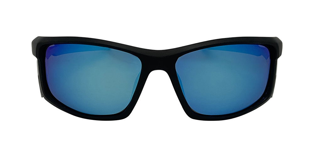Mangrove Jacks - Mangrove Jacks Cadiz C8 Matte Black / Ice Blue Revo Polarised Lenses