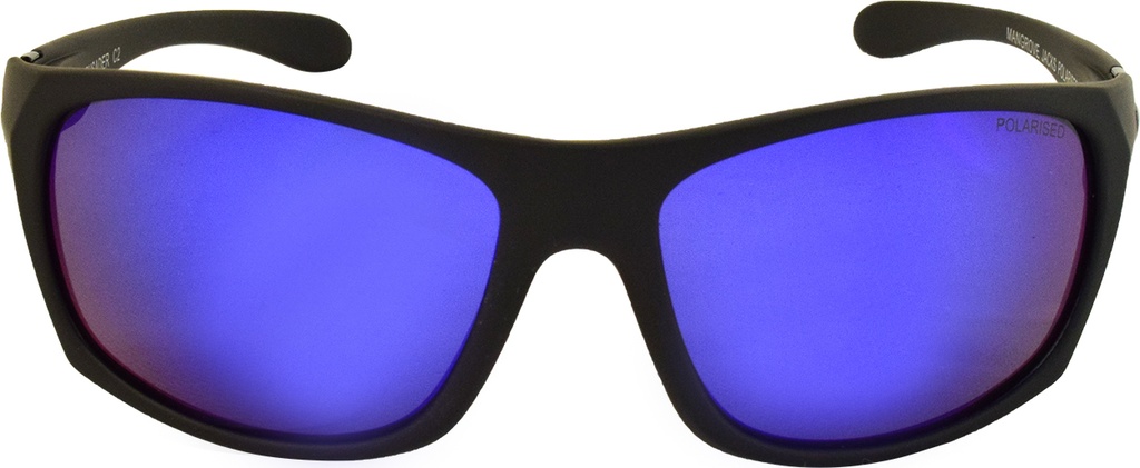 Mangrove Jacks - Mangrove Jacks Crusader C2 Matte Black / Blue Revo Polarised Lenses
