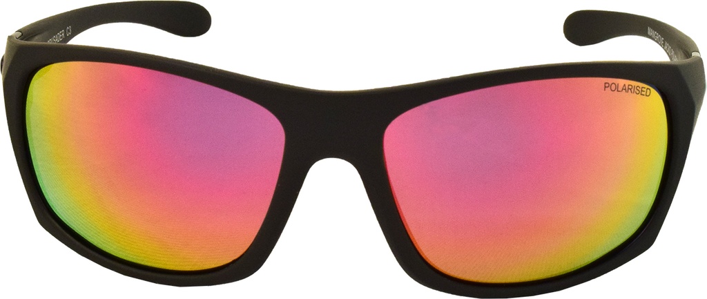Mangrove Jacks Crusader C3 Matte Black / Red Revo Polarised Lenses_17607