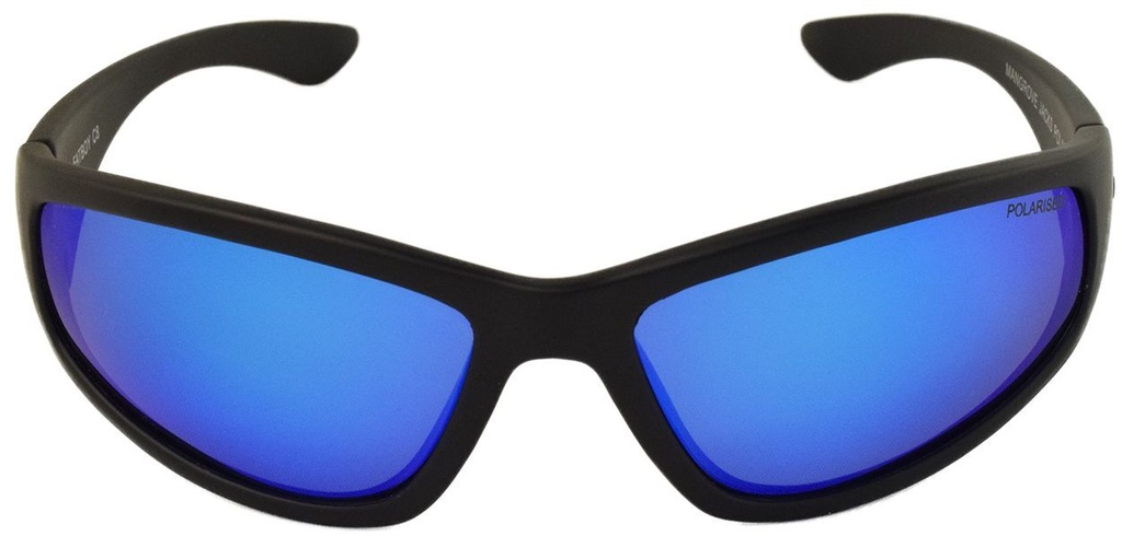 Mangrove Jacks Fatboy C8 Matte Black / Ice Blue Revo Polarised Lenses_17645