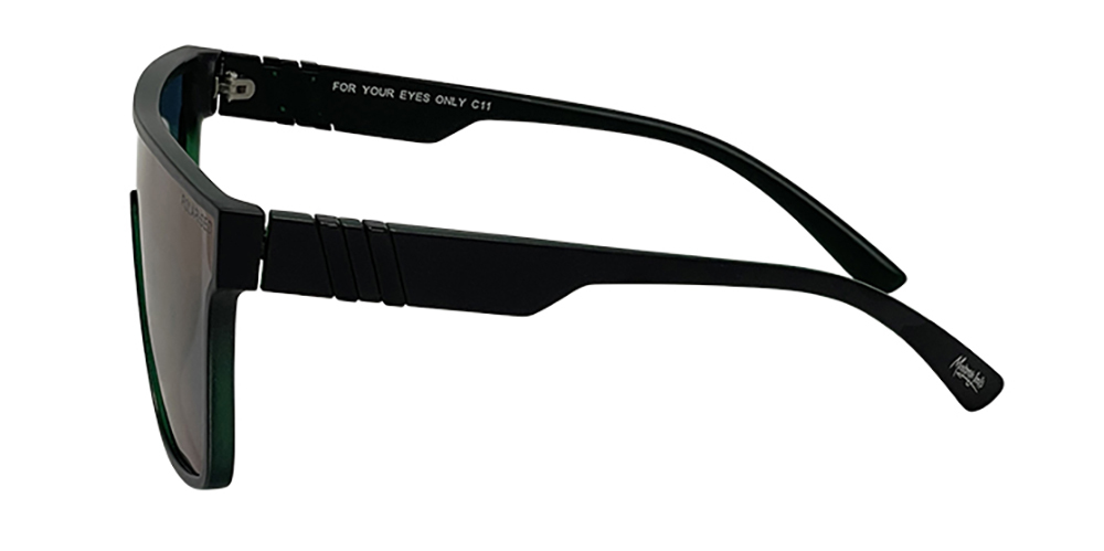 Mangrove Jacks For Your Eyes Only C11 Matte Crystal Green / Green Revo Polarised Lenses_17654