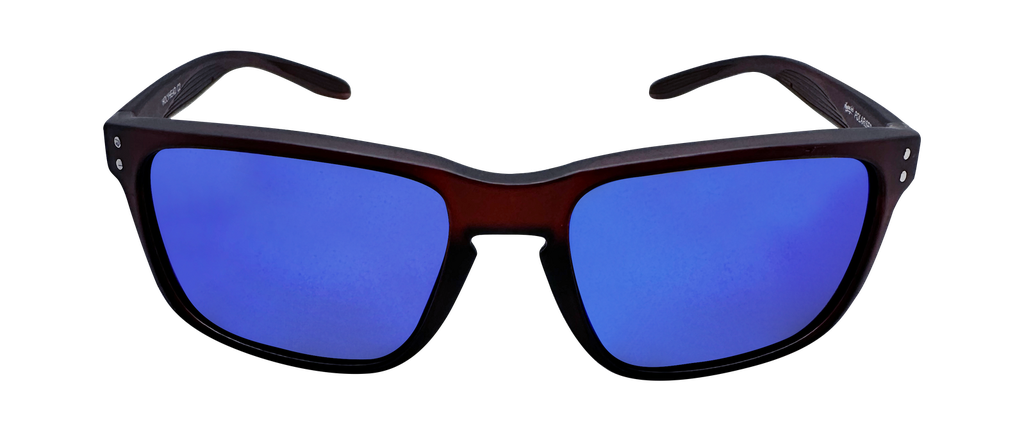 Mangrove Jacks Holyhead C2 Matte Crystal Dark Brown / Smoke With Blue Revo Polarised Lenses_17696