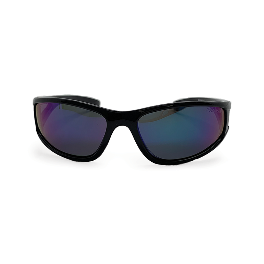 Mangrove Jacks Kids Gator C11 Shiny Black / Purple Revo Polarised Lenses_17727