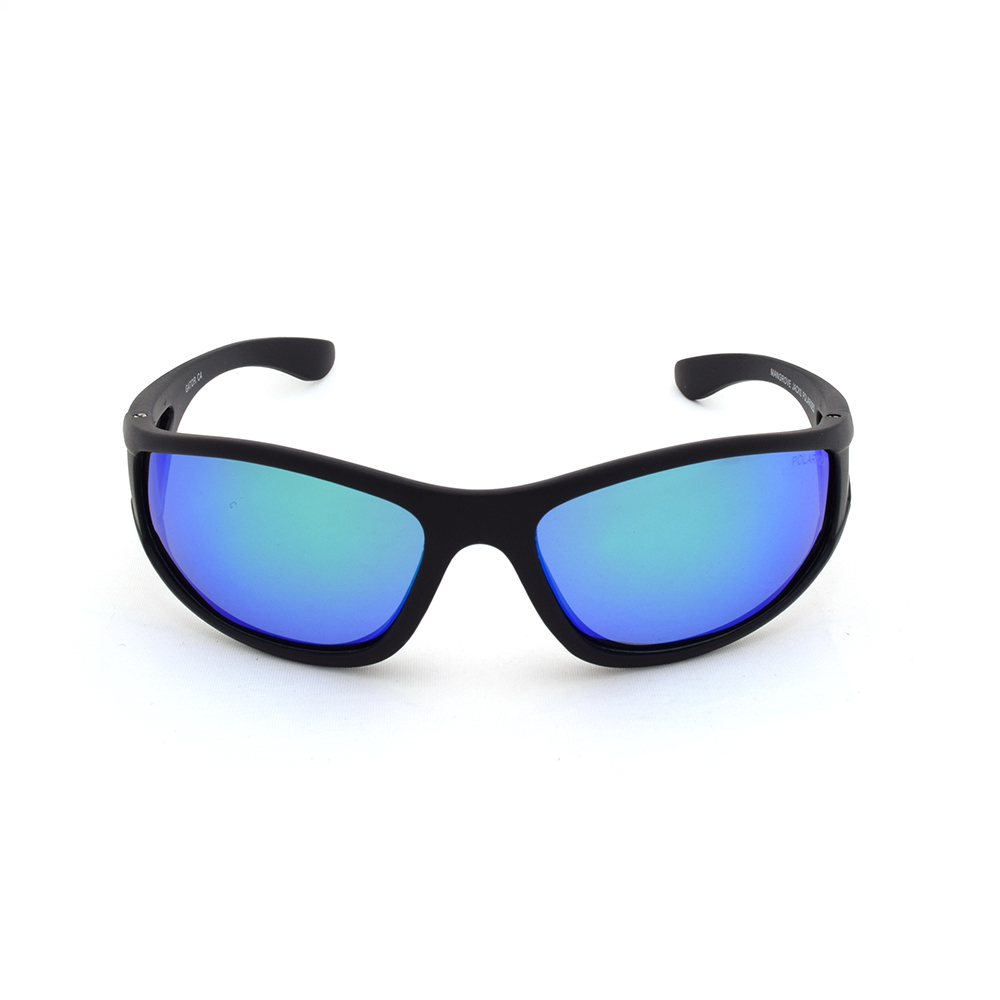 Mangrove Jacks - Mangrove Jacks Kids Gator C4 Matte Black / Green Revo Mirror Polarised Lenses