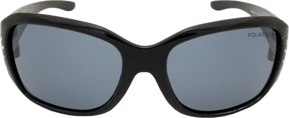 Mangrove Jacks Kids MJK018 C1 Black w Silver Butterfly / Smoke Polarised Lenses_17745