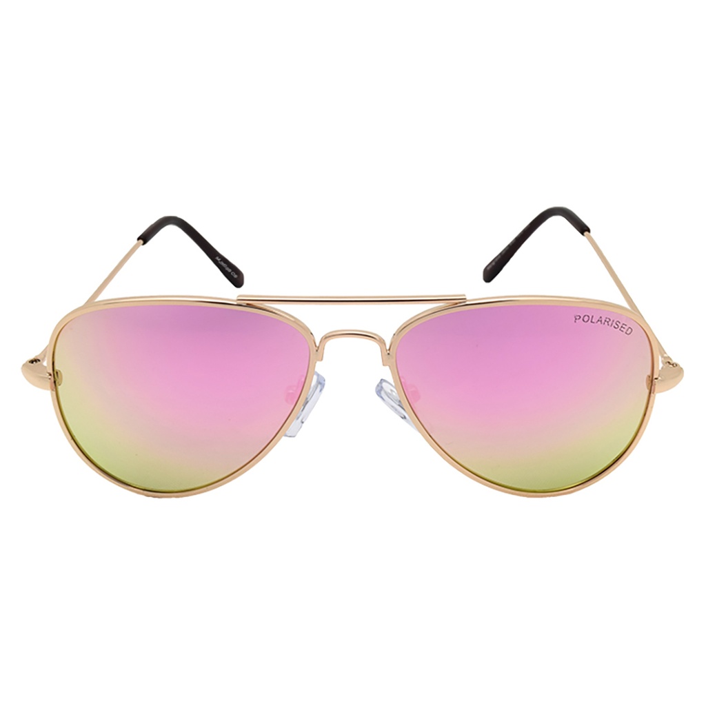 Mangrove Jacks Kids MJK059 C9 Gold & Dark Brown / Peach Revo Polarised Lenses_17807
