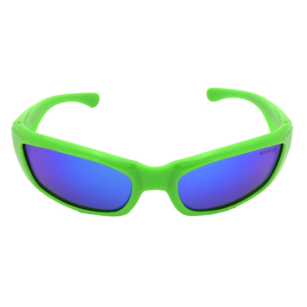 Mangrove Jacks - Mangrove Jacks Kids MJK063 C2 Neon Green / Green Revo Polarised Lenses