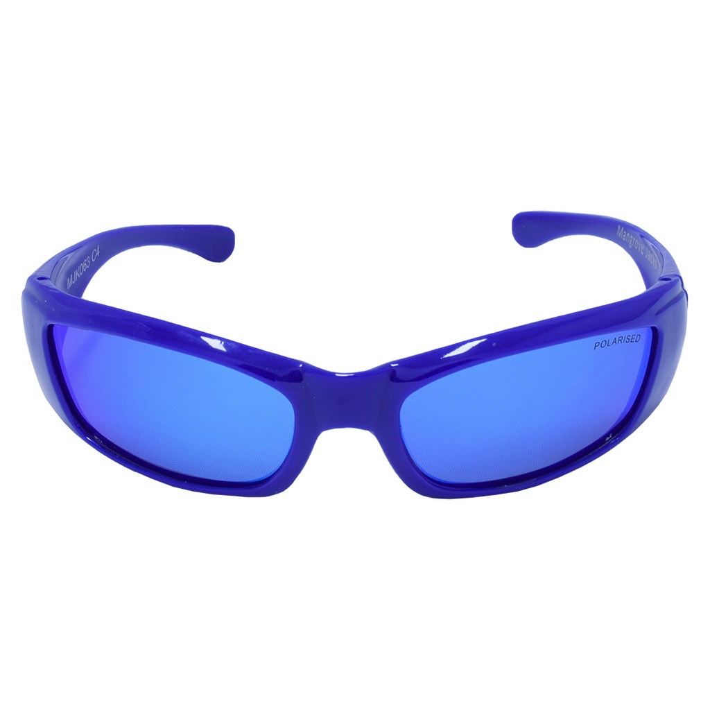 Mangrove Jacks Kids MJK063 C4 Neon Light Blue / Ice Blue Revo Polarised Lenses_17818