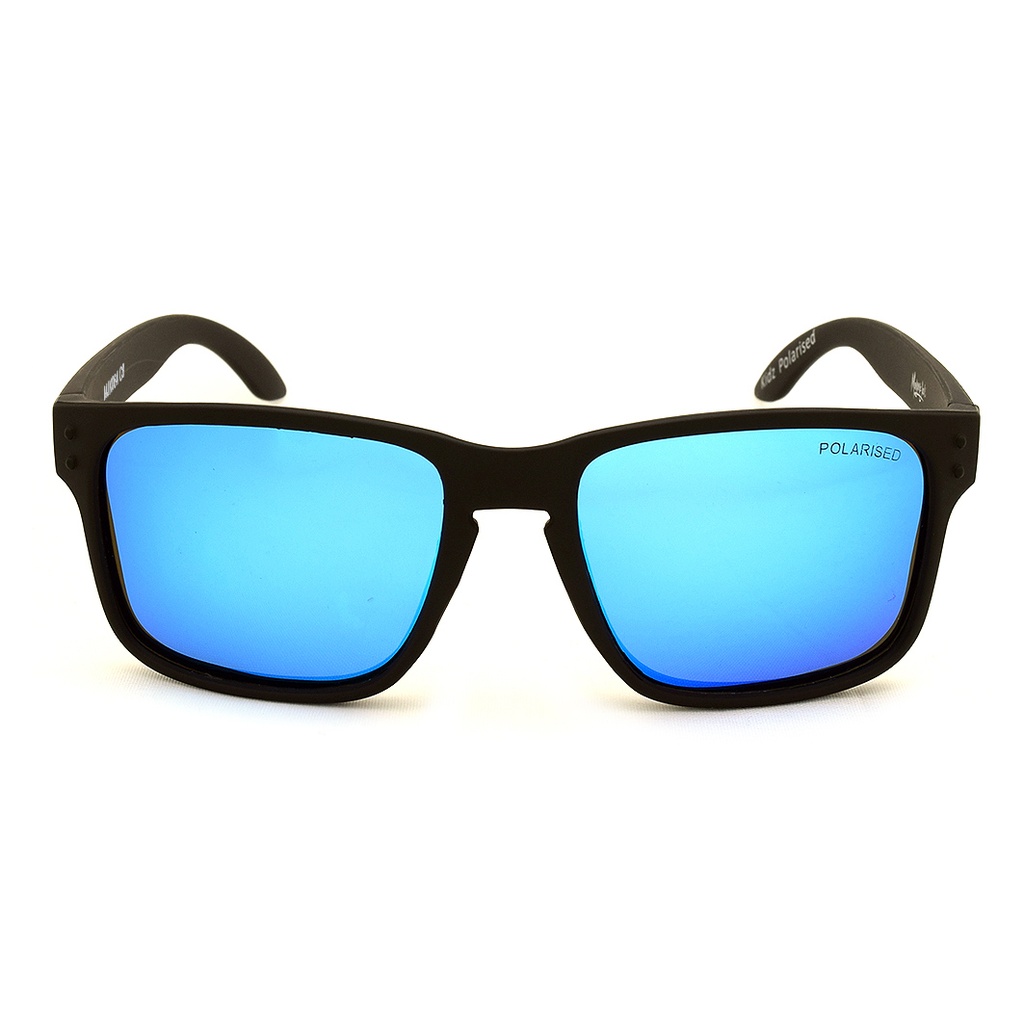 Mangrove Jacks - Mangrove Jacks Kids MJK064 C8 Matte Black / Ice Blue Revo Polarised Lenses
