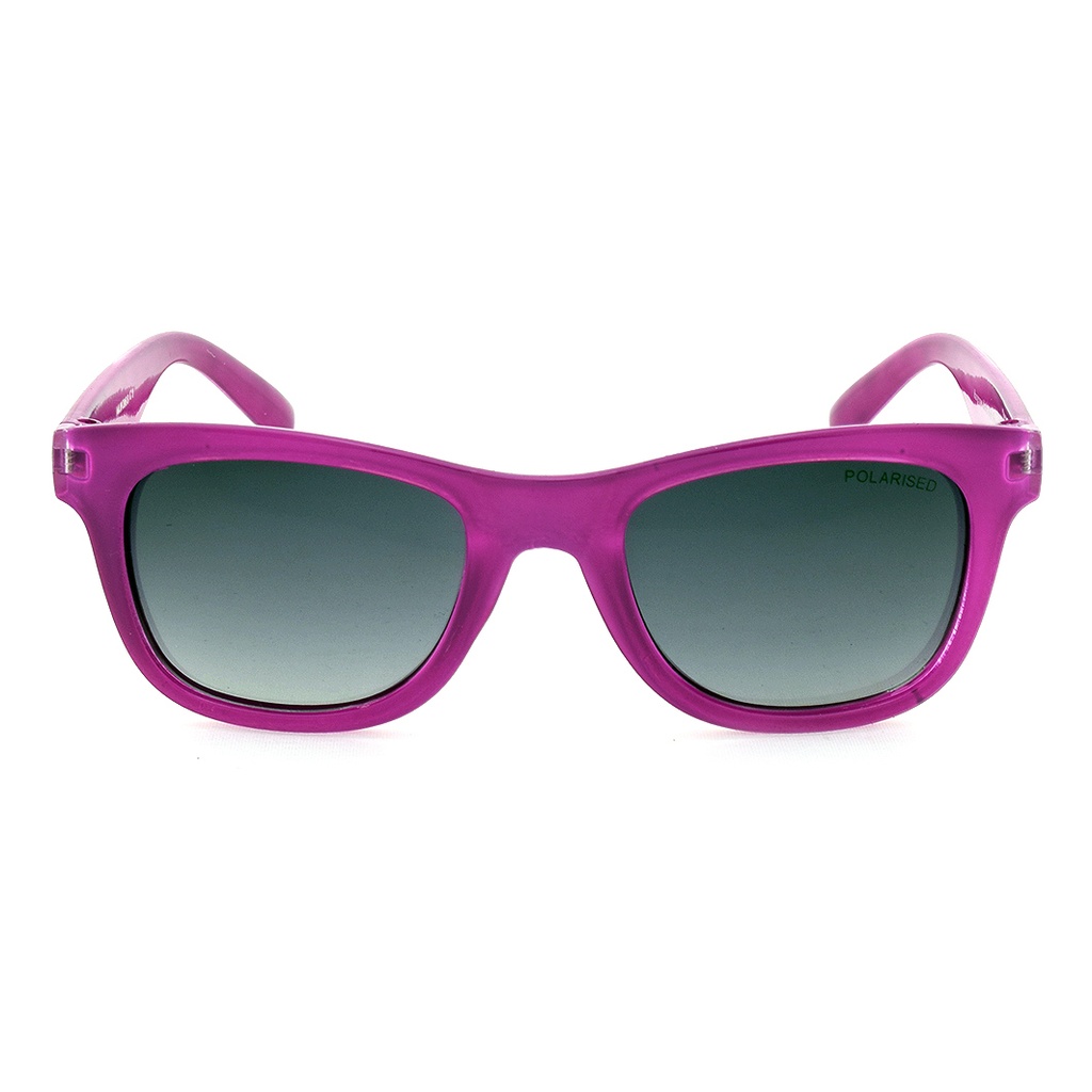 Mangrove Jacks - Mangrove Jacks Kids MJK068 C1 Crystal Purple w Love Hearts / Smoke Gradient Polarised Lenses