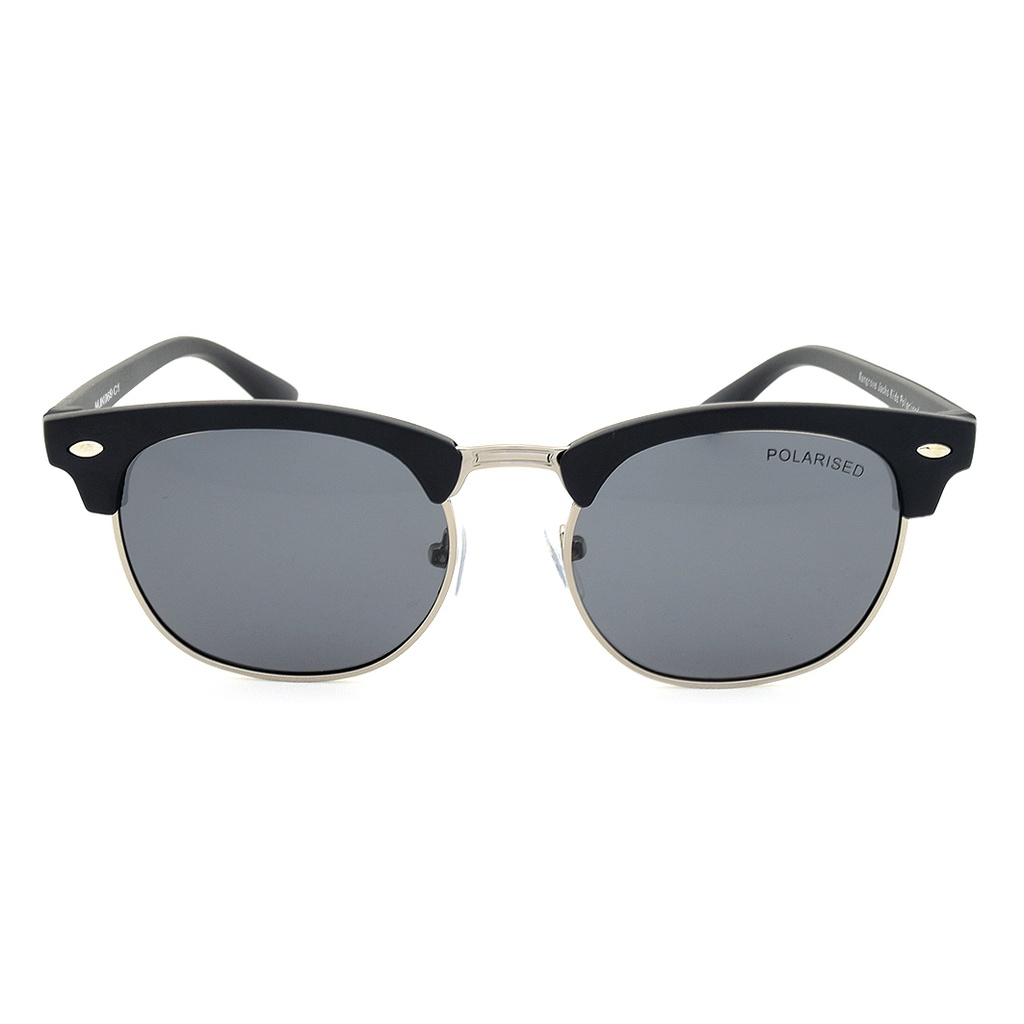 Mangrove Jacks - Mangrove Jacks Kids MJK069 C1 Matte Black & Light Gunmetal / Smoke Polarised Lenses