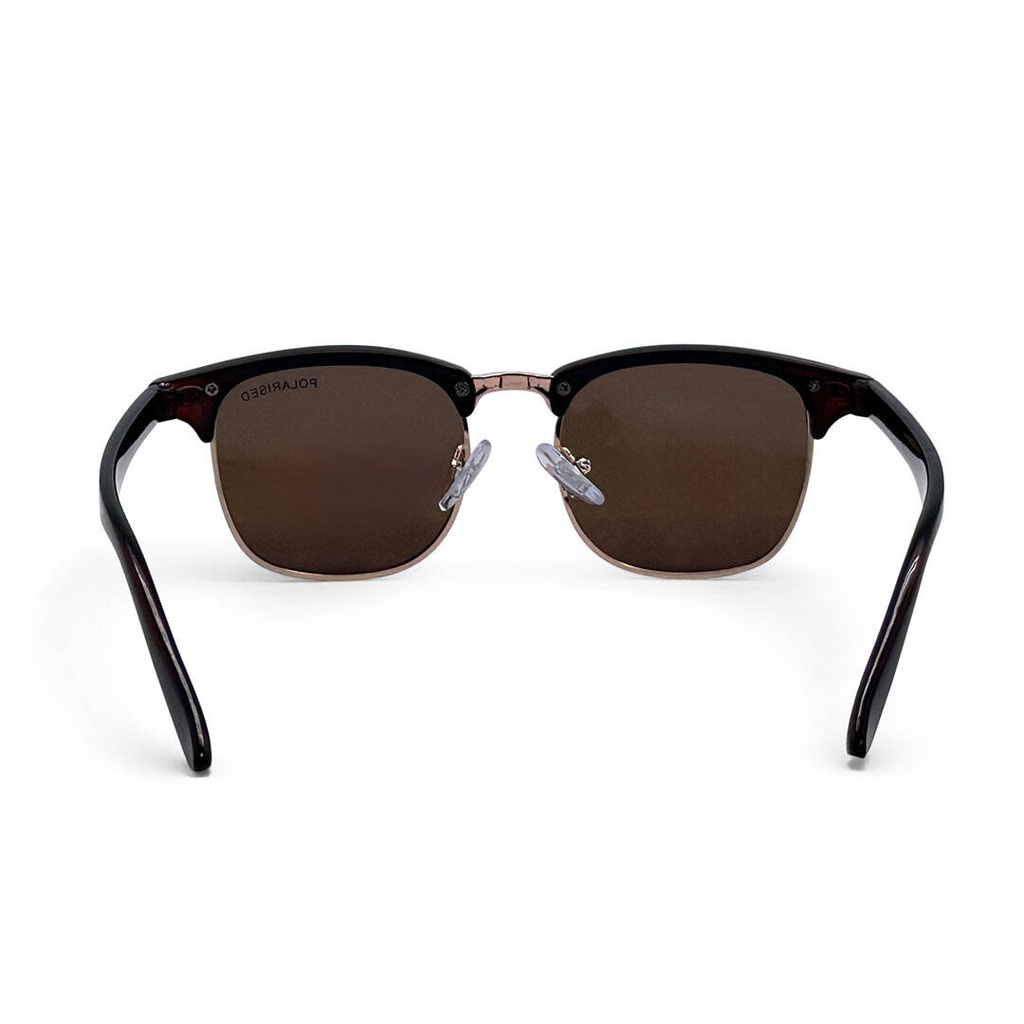 Mangrove Jacks - Mangrove Jacks Kids MJK72 C2 Shiny Dark Crystal Brown w Gold / Brown Polarised Lenses