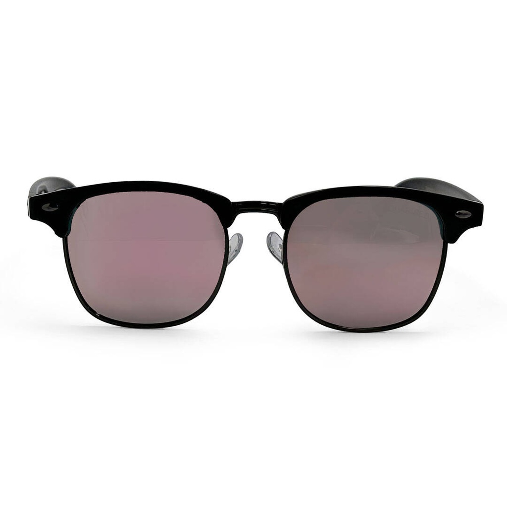 Mangrove Jacks - Mangrove Jacks Kids MJK72 C3 Shiny Black w Gunmetal / Smoke w Pink Revo Polarised Lenses