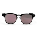Mangrove Jacks - Mangrove Jacks Kids MJK72 C3 Shiny Black w Gunmetal / Smoke w Pink Revo Polarised Lenses