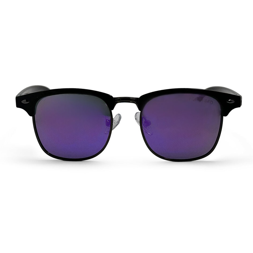 Mangrove Jacks Kids MJK72 C4 Shiny Black w Gunmetal / Smoke w Purple Revo Polarised Lenses_17858