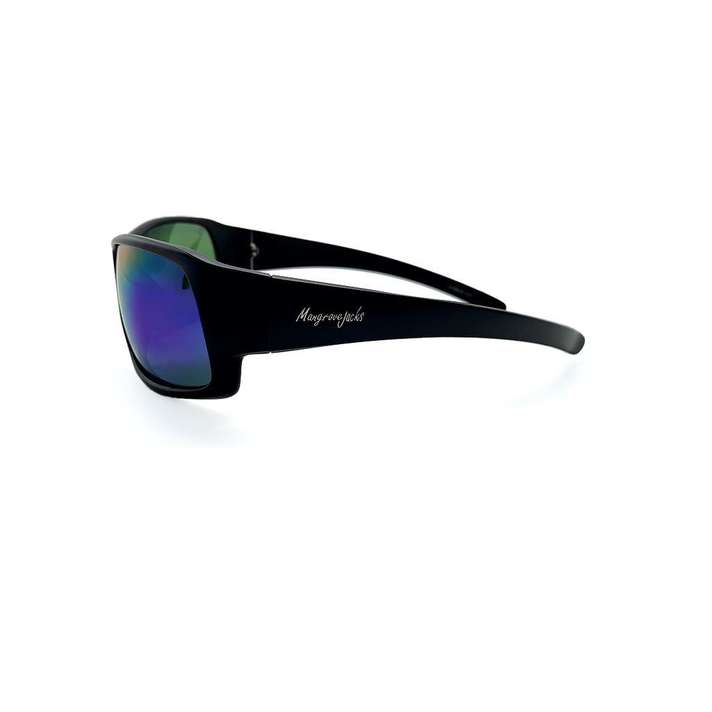 Mangrove Jacks Layback C11 Matte Black / Green Revo Polarised Lenses_17868