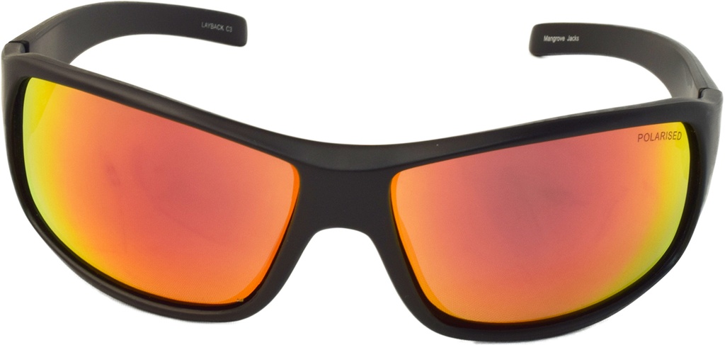 Mangrove Jacks - Mangrove Jacks Layback C3 Black / Red Revo Polarised Lenses