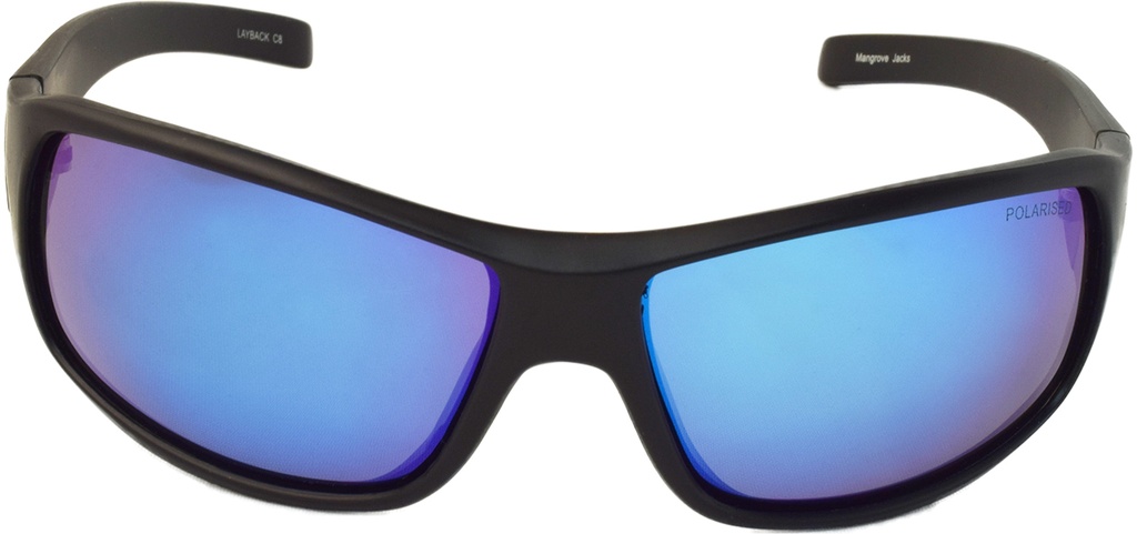 Mangrove Jacks - Mangrove Jacks Layback C8 Matte Black / Ice Blue Revo Polarised Lenses