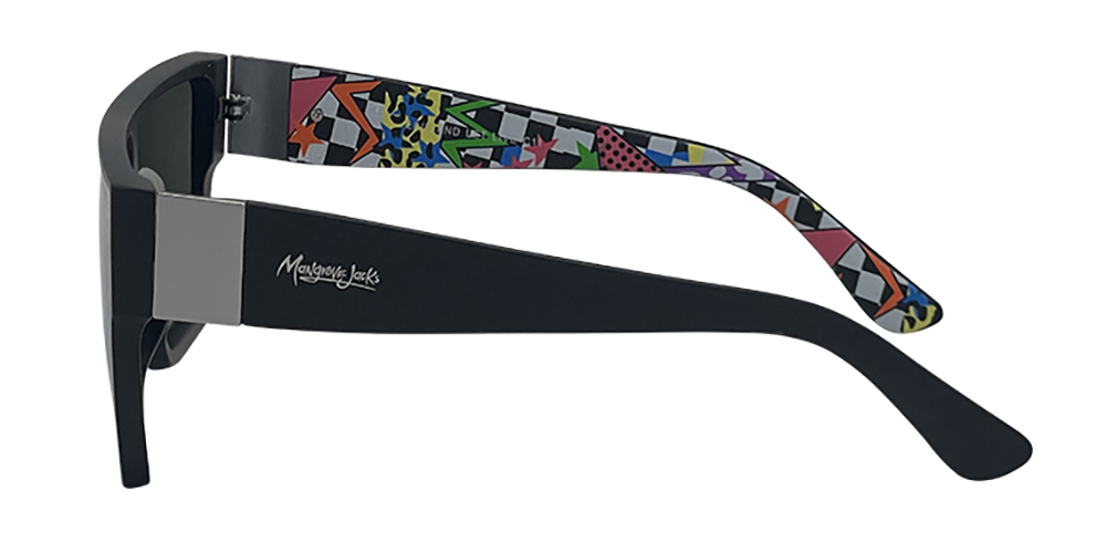 Mangrove Jacks Live and Let Live C11 Matte Black / Green Revo Polarised Lenses_17896