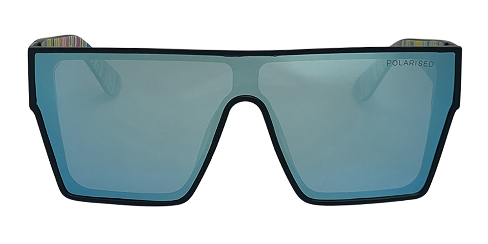 Mangrove Jacks - Mangrove Jacks Live and Let Live C8 Matte Black / Ice Blue Revo Polarised Lenses