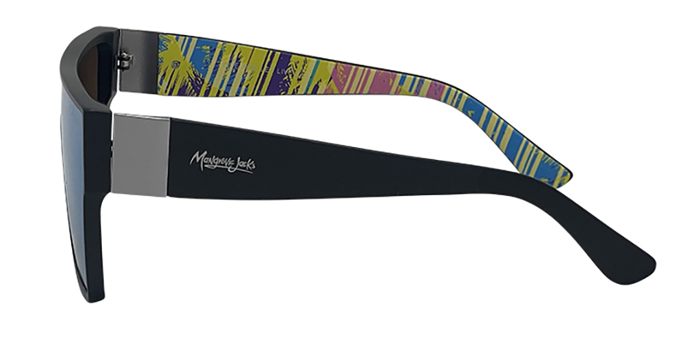 Mangrove Jacks Live and Let Live C8 Matte Black / Ice Blue Revo Polarised Lenses_17905