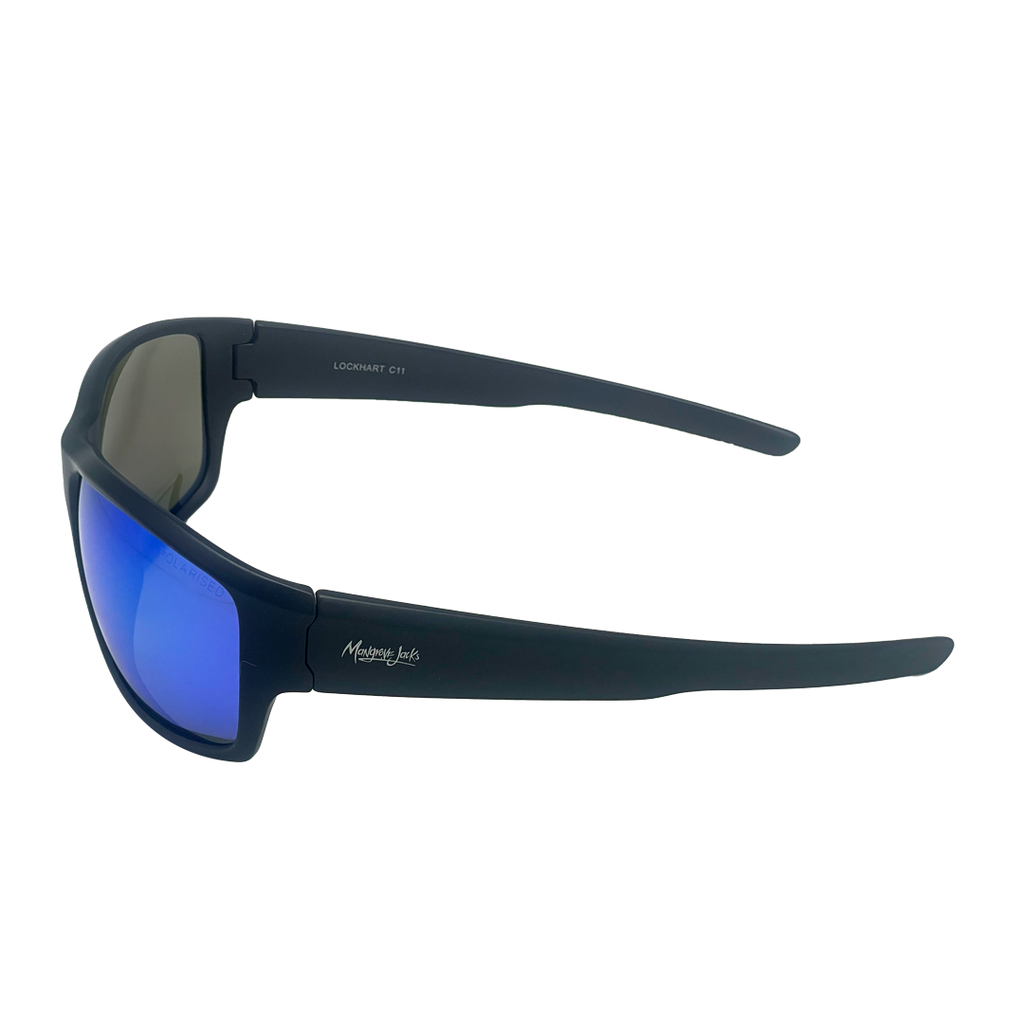 Mangrove Jacks Lockhart C11 Matte Black / Smoke w Green Revo Polarised Lenses_17908
