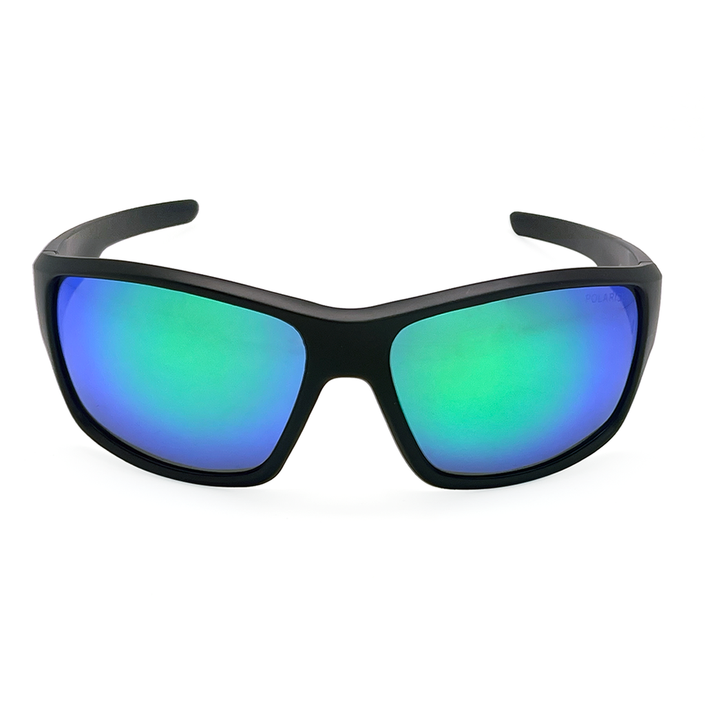 Mangrove Jacks Lockhart C11 Matte Black / Smoke w Green Revo Polarised Lenses_17909