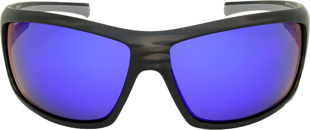 Mangrove Jacks Lombok C2 Matte Crystal Grey & Matte Black / Blue Revo Polarised Lenses_17914