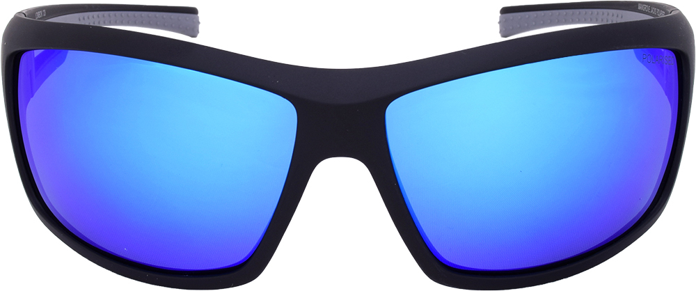Mangrove Jacks Lombok C8 Matte Crystal Dark Brown & Matte Black / Ice Blue Revo Polarised Lenses_17916