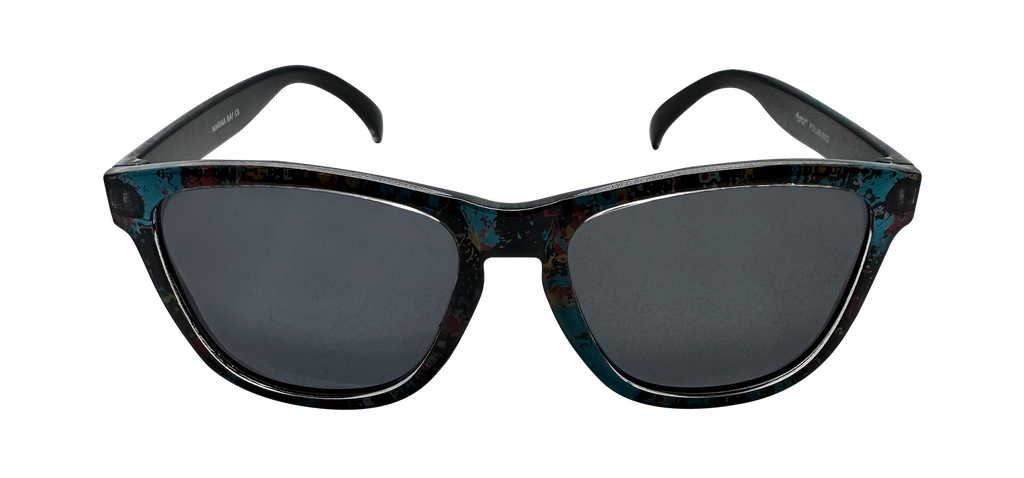 Mangrove Jacks Marina Bay C6 Crystal Blue Print w Black Back Spray / Smoke Polarised Lenses_17927