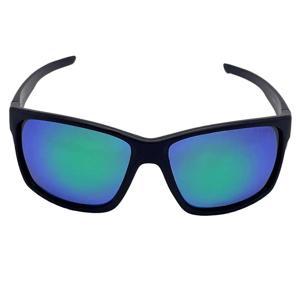 Mangrove Jacks Mulgrave C11 Matte Black / Smoke w Green Revo Polarised Lenses_17931