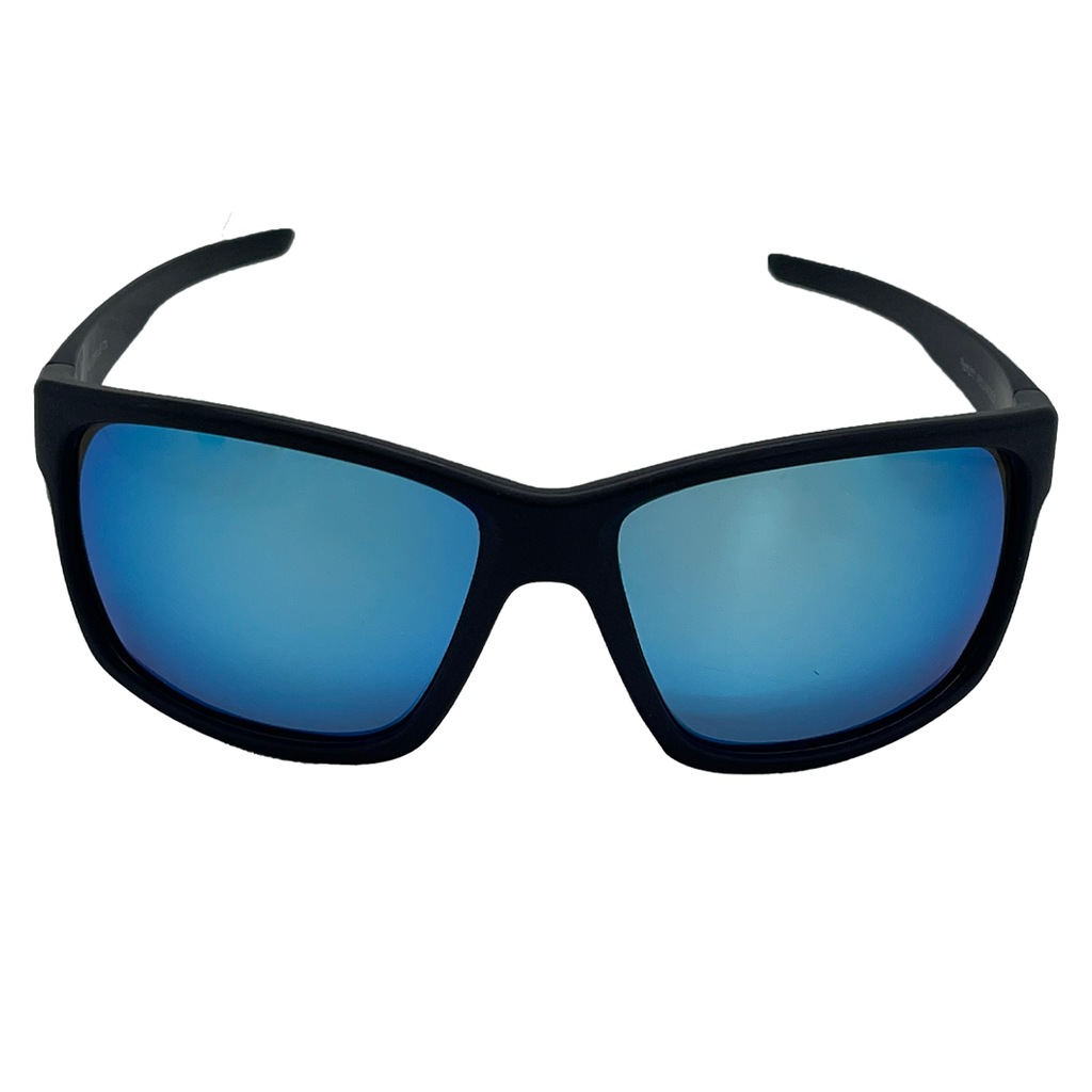 Mangrove Jacks Mulgrave C8 Matte Black / Smoke w Ice Blue Revo Polarised Lenses_17935