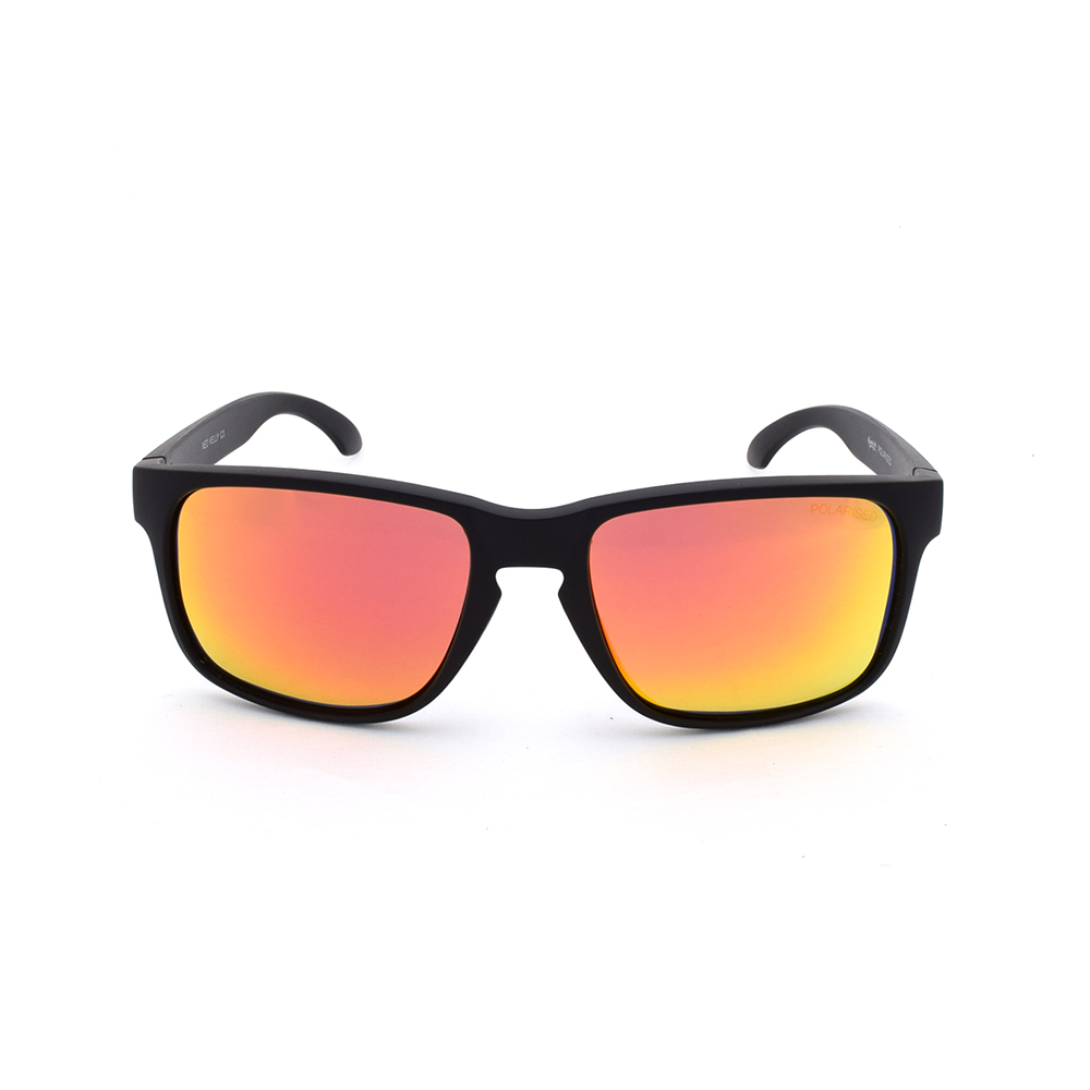 Mangrove Jacks Ned Kelly C3 Matte Black / Red Revo Polarised Lenses_17939