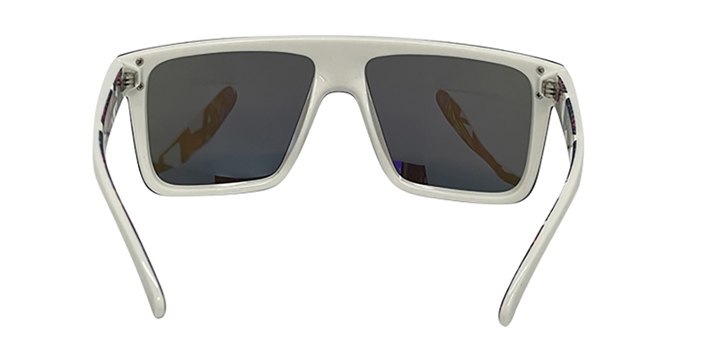 Mangrove Jacks Never Say Never C10 Shiny White / Ice Blue Revo Polarised Lenses_17950