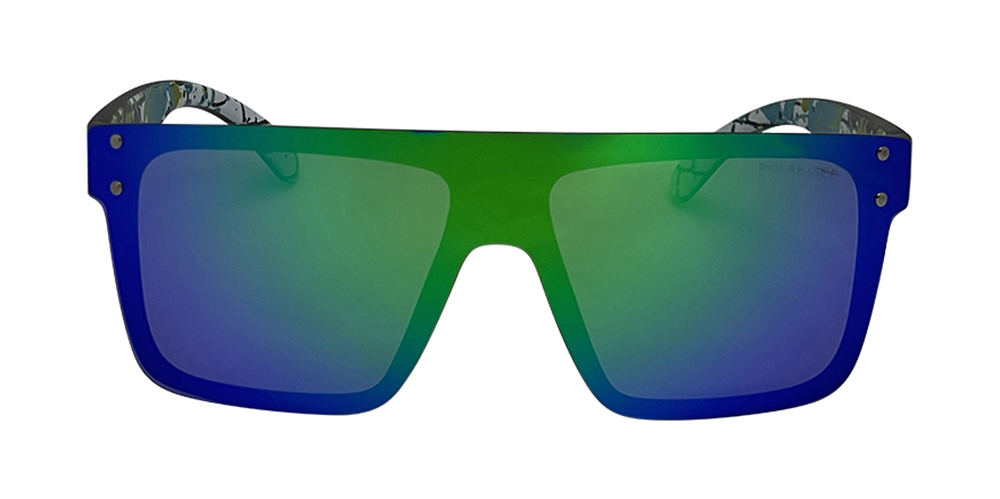 Mangrove Jacks Never Say Never C11 Matte Black / Green Revo Polarised Lenses_17951