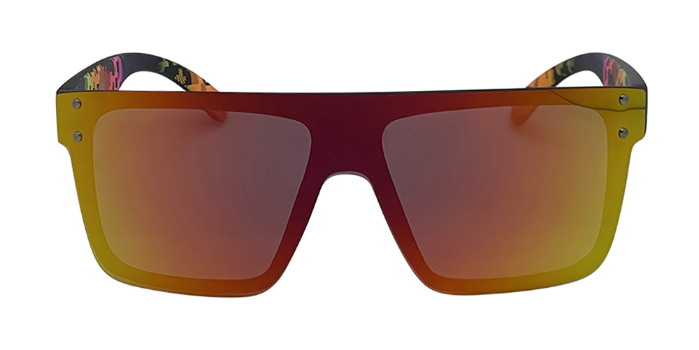 Mangrove Jacks Never Say Never C3 Matte Black / Red Revo Polarised Lenses_17954