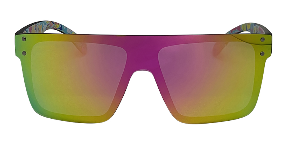 Mangrove Jacks Never Say Never C6 Matte Black / Pink Revo Polarised Lenses_17960